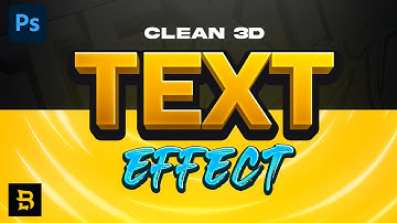 CLEAN 3D TEXT EFFECT   Photoshop 2021 Tutorial