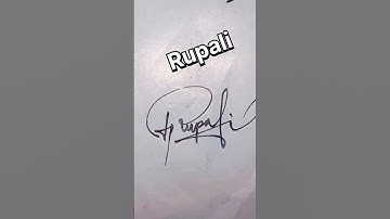 Rupali signature style #signature #signaturestyle #shorts