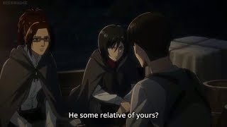 Levi And Mikasa Talk About The Ackerman Family English Sub Aot Season 3