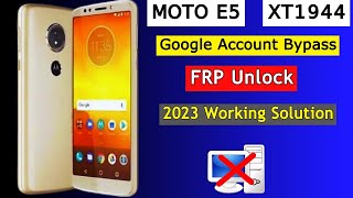 Moto E5 (XT-1944-2) FRP Bypass | Google Account Bypass Remove FRP Lock Android 8.0.0 Without PC