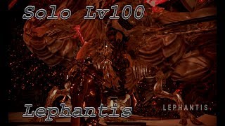 WARFRAME solo lv 100 Lephantis with builds