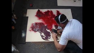 3 Days of Painting in Less Than 3 Minutes (9 Layer Stencil)