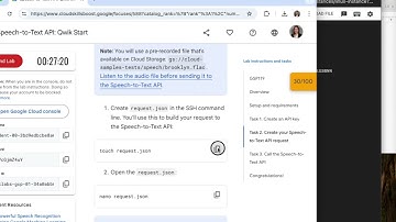 Speech-to-Text API: Qwik Start Google Cloud Self-Paced Labs