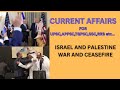 ISRAEL AND HAMAS CONFLICT AND CEASEFIRE  #upsc #israel #peace #us #trump #pyq