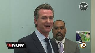 Gov.-Elect Newsom Visits Otay Mesa Immigration Detention Center As Migrants Gather At Border