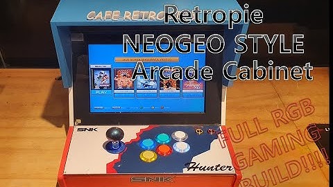 Raspberry pi 3 b _ Retropie 4.5.1 _  Hand made NEOGEO STYLE Arcade Cabinet  (Multiplay enable)