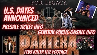 #pantera Celebration of Pantera IS COMING TO THE U.S. l Dates Presale and Ticket info PLUS footage