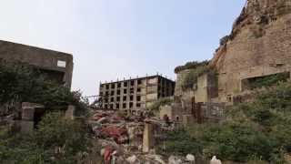 廃墟探索 軍艦島の現在 2013 上陸映像 Gunkanjima completely abandoned island in Japan