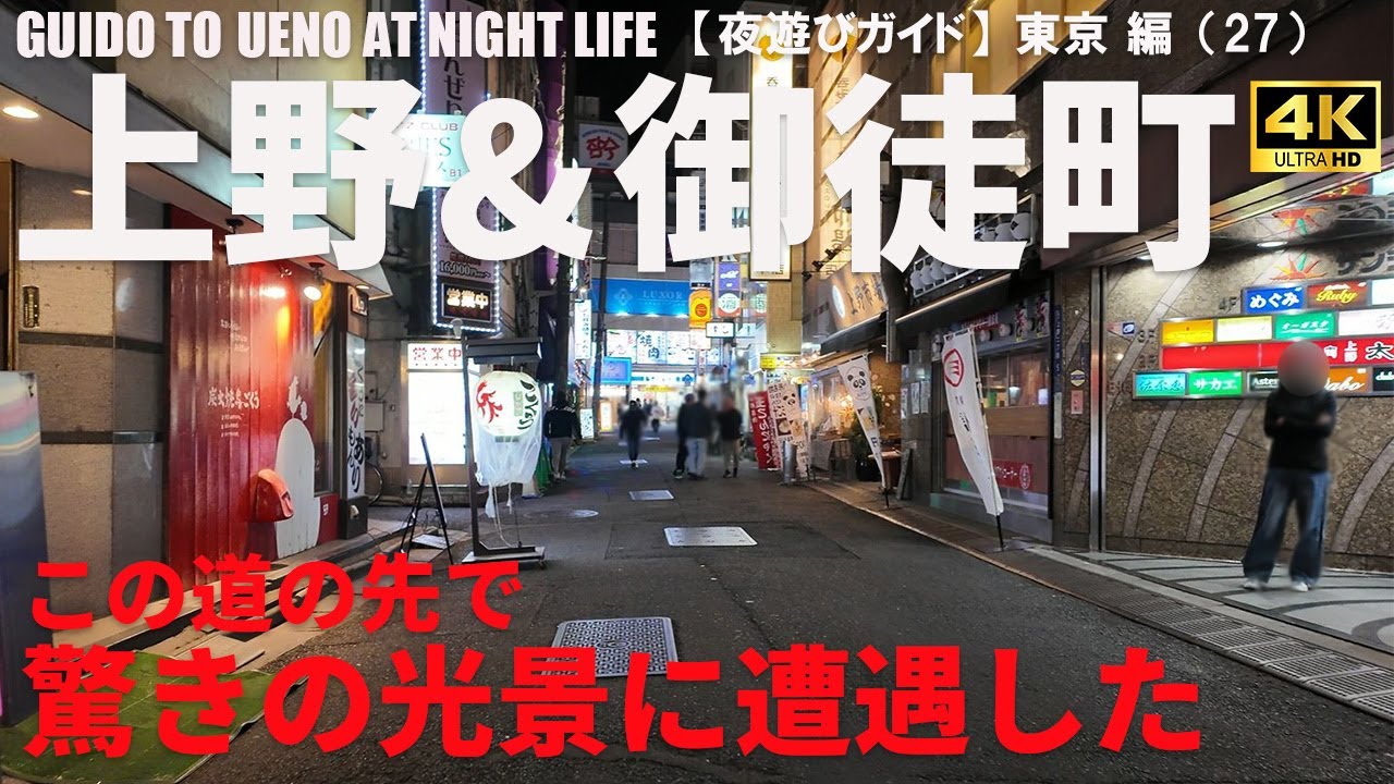 【通る時に気まずかった】東京・上野&御徒町駅周辺の夜遊びエリア攻略ガイド/GUIDO TO UENO AT NIGHT/2025年11月/東京 編（27）/4K 日本・東京街歩き