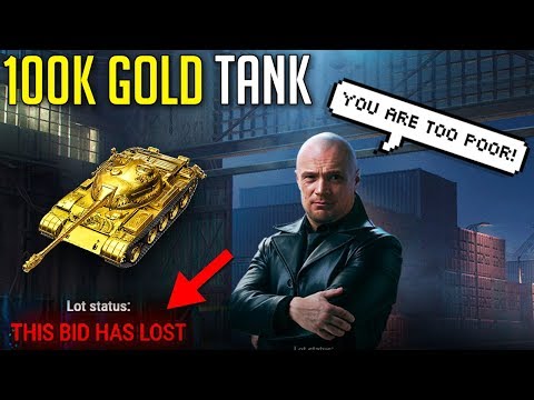 The 100k Gold Tank, New Most Expensive Tank in World of Tanks?  Type 59 Gold Black Market 2020