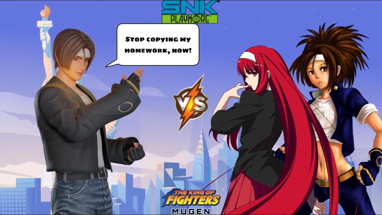 KOF MUGEN - Origin Kyo Kusanagi editions team VS Plagiarizing Akiha Yagami & Kyoko Habana edits team