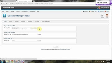 Cài đặt Template trong JOOMLA