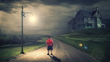 Old house with soft light  effect | photoshop manipulation tutorial