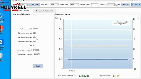 Holykell Host Operation and Common Command of RS485 Modbus Communication