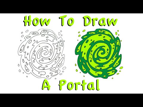 How To Draw A Portal (Rick And Morty) | Step By Step Tutorial