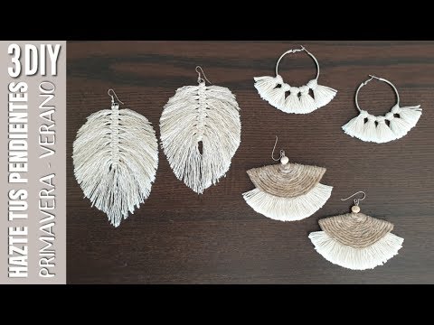 Video: 3 formas de hacer pendientes de cuero