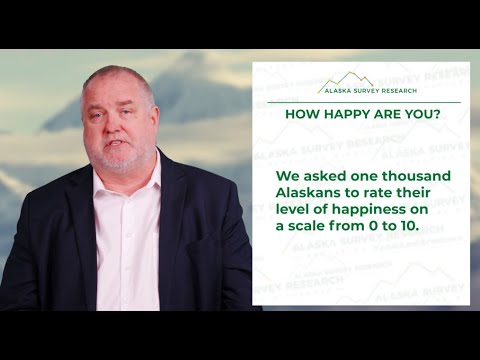 Watch Ivan Moore, owner of Alaska Survey Research, ask Alaskans to measure their level of happiness, and then break down their answers by different demographic groups.