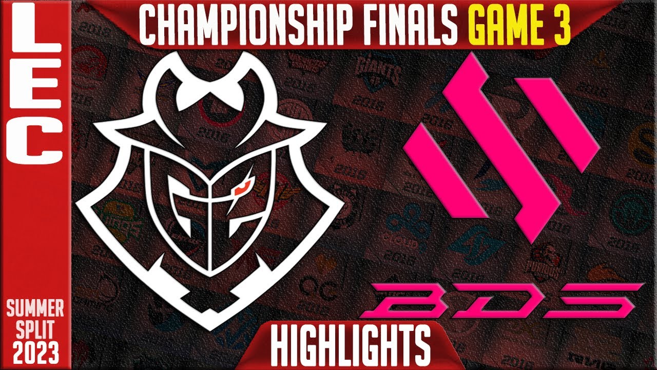 G2 vs BDS Highlights Game 3 LEC Summer 2023 Championship Finals G2 Esports vs Team BDS G3