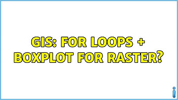 GIS: For loops + boxplot for raster?