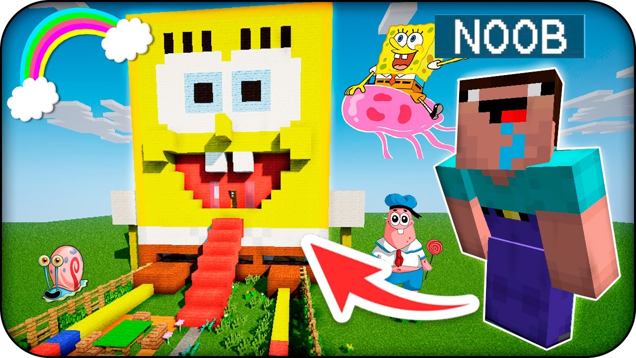 NOOB VS CASA BOB ESPONJA CREEPYPASTA 😮 MINECRAFT TROLL NOOB VS CASA BOB ESPONJA CREEPYPASTA 😮 MINECRAFT TROLL