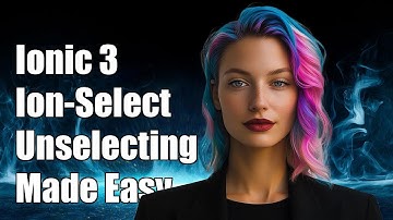 Ionic 3 Ion-Select: How to Unselect a Selected Option Easily