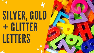 CANVA TUTORIAL: How To Create Silver, Gold + Glitter Letters In Canva (Foil Lettering In Canva)