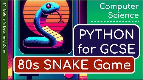 Python Game Tutorial: 80s Retro SNAKE Game