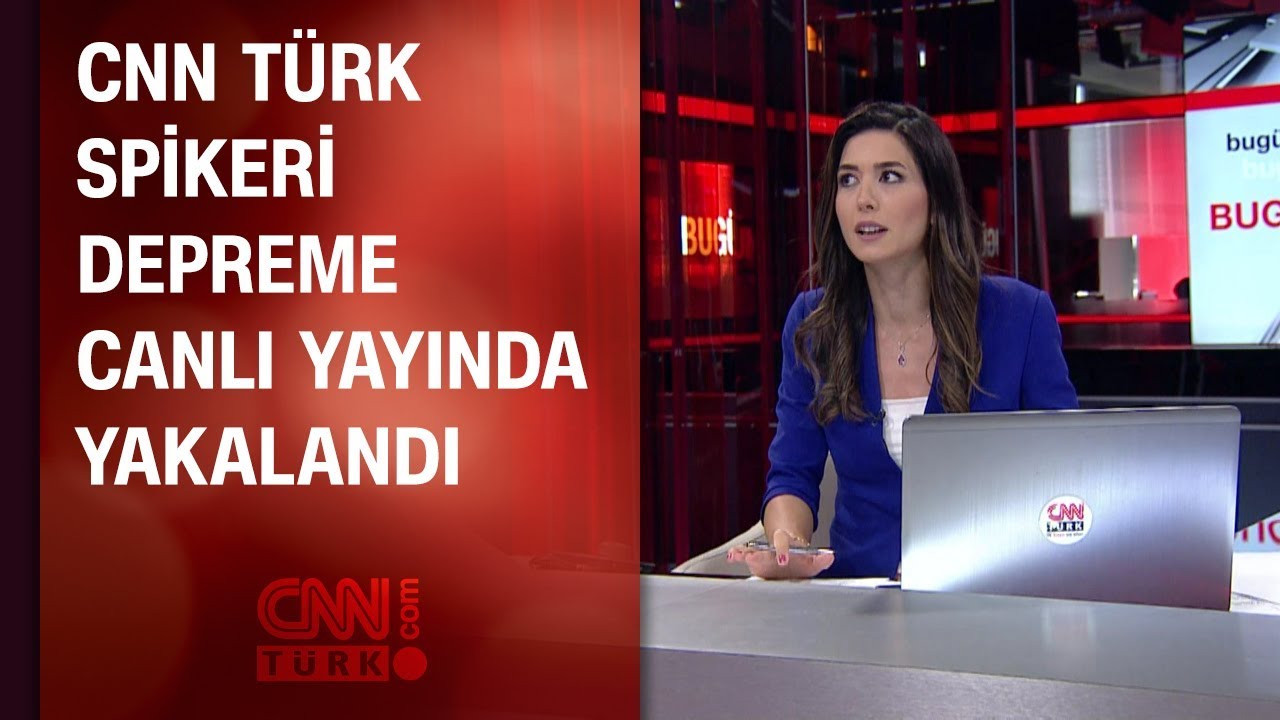 CNN TÜRK spikeri depreme canlı yayında yakalandı (26.09 ...