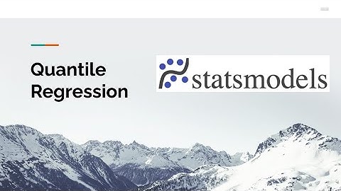 Quantile Regression with statsmodels