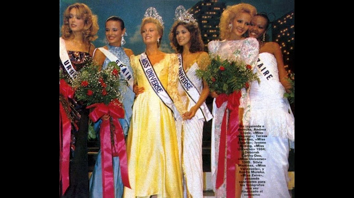 María Teresa Sánchez Primera Finalista en Miss Universo 1985