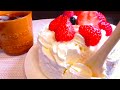 [ASMR] いちごのホールケーキ / 咀嚼音 Eating Sounds