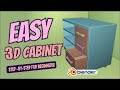 Blender Beginner Tutorial | Easy 3D Cabinet With Sliding Drawers (Satisfying Step by Step)