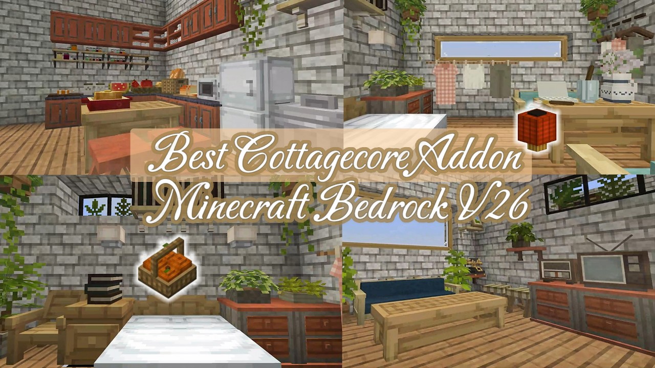 Best Cottagecore Addon Minecraft Bedrock V26 - YouTube