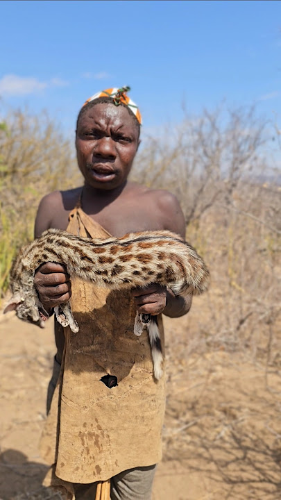 Hadzabe TribesMan With Big Hunt#shortsfeed #hadzabetribe