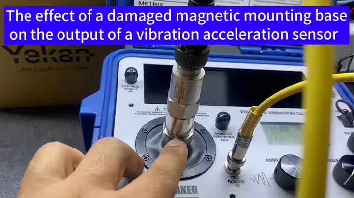 The effect of the magnetic mounting base on the acceleration vibration sensor