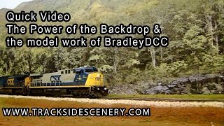 A look at the Power of the Backdrop with BradleyDCC's models