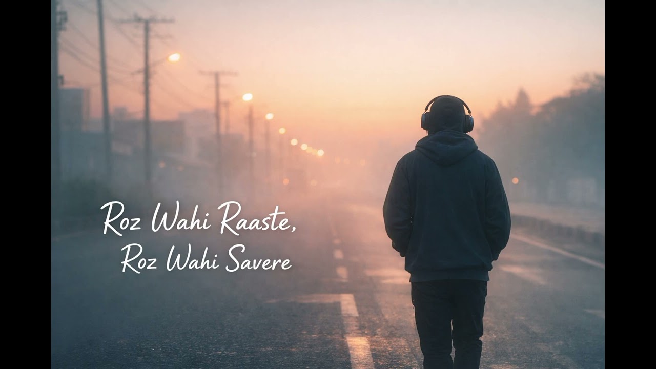 Roz Wahi Raaste, Roz Wahi Savere | Hindi Lofi Song | Official Music
