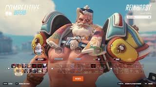 картинка: LHCLOUDY + ML7! Игровой процесс 18-го сезона OVERWATCH 2 за Рейнхардта-Бога