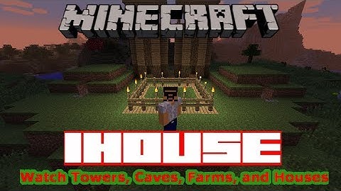 IHouse: Instant Structures | Watch Tower | Birch House | Cave House | Farm - Minecraft 1.6.4 Mod