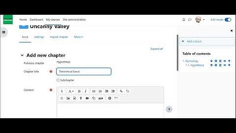How to Use the Book Feature in Moodle 4.0