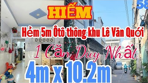 🎉🎉 (1 Căn Duy nhất)ngay Mặt Tiền Đường số 14 (Lê Văn Quới) Bình Tân Sát Tân Phú Ôtô Đỗ Cửa đúc thật