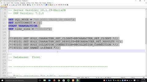 Exporting database as SQL and Importing SQL dump using phpMyAdmin, and Loading CSV files