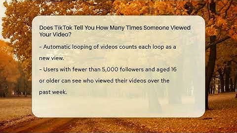 Does TikTok Tell You How Many Times Someone Viewed Your Video? - Everyday-Networking