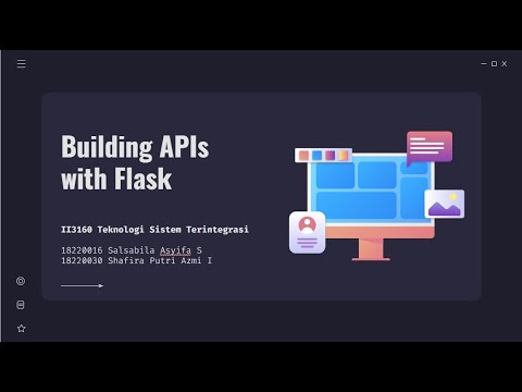 II3160 API Implementation with Flask Kelompok 7 - YouTube
