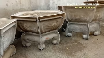 tổng hợp các mẫu khuôn chậu cảnh nhựa Composite