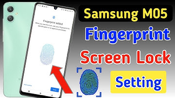 Samsung galaxy m05 fingerprint screen lock/Samsung m05 fingerprint kaise kagaen/fingerprint setting