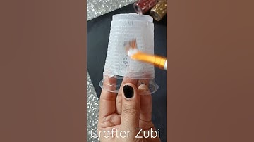 DIY Pen/Pencil Holder using disposal glass🥛