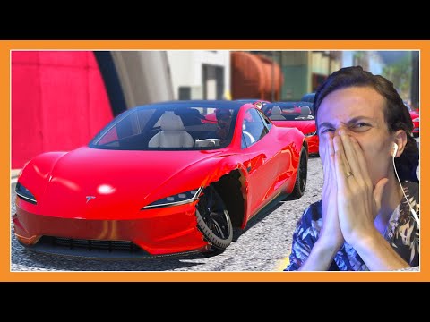 Tesla Roadster დავამტვრიე ! პირვლეი ტესლას ცენტრი GTA5 ში | GTA5 RolePlay #76