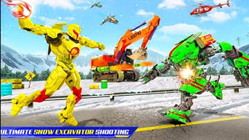 Snow Excavator Deer robot car APK Android/iOS - Gameplay.