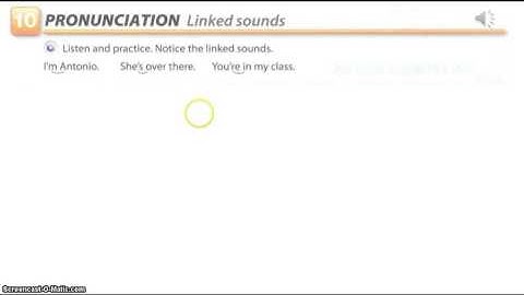 Interchange intro Unit 1 exercise 10 - linked sounds